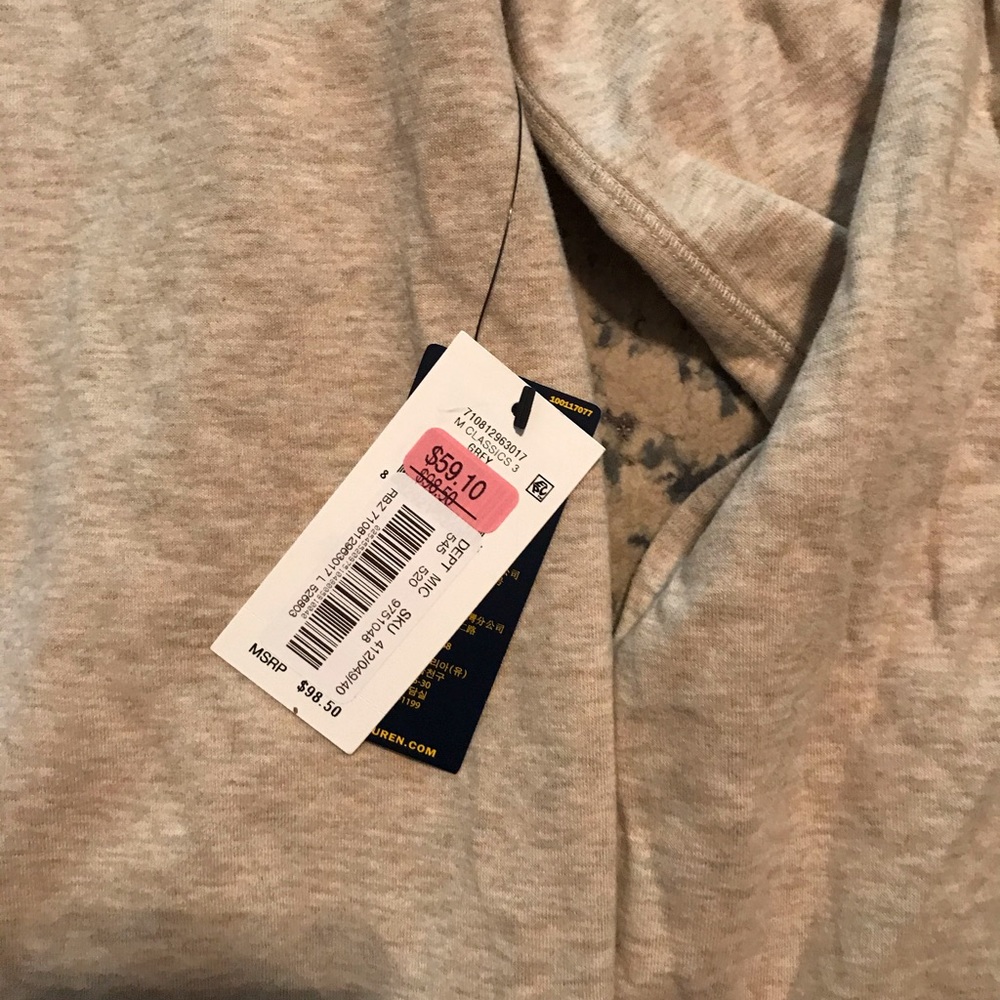 Men’s polo cream pullover with tags